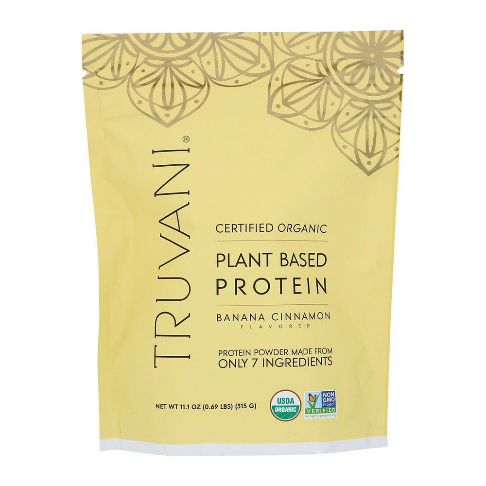 Truvani Organic Banana Cinnamon Protein Powder, 11.1 Oz